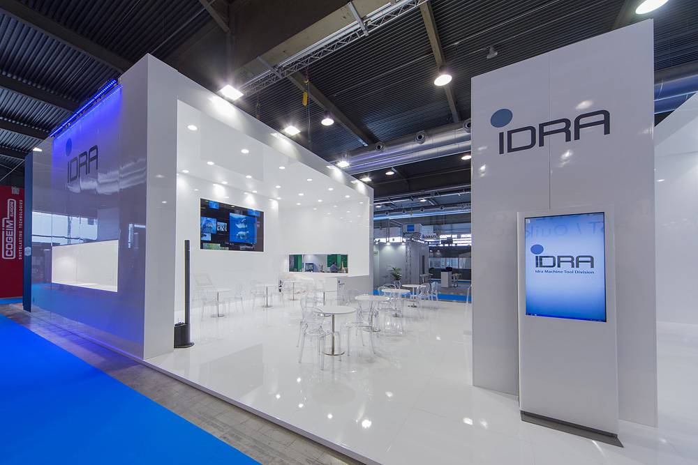 Exhibition stand setup at the METEF Fair in Verona Exhibition stand setup at the METEF Fair in Verona