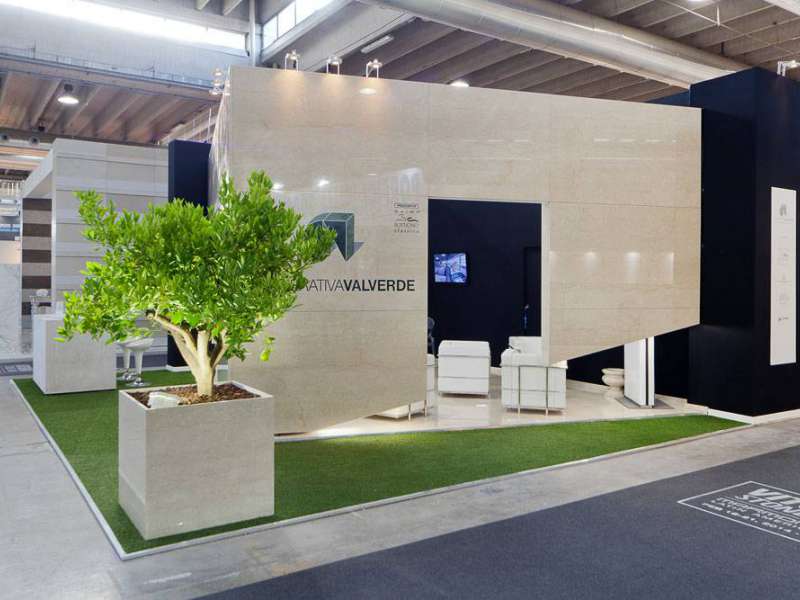 Marmomacc Exhibition Setup in Verona with Cooperativa Valverde from Botticino