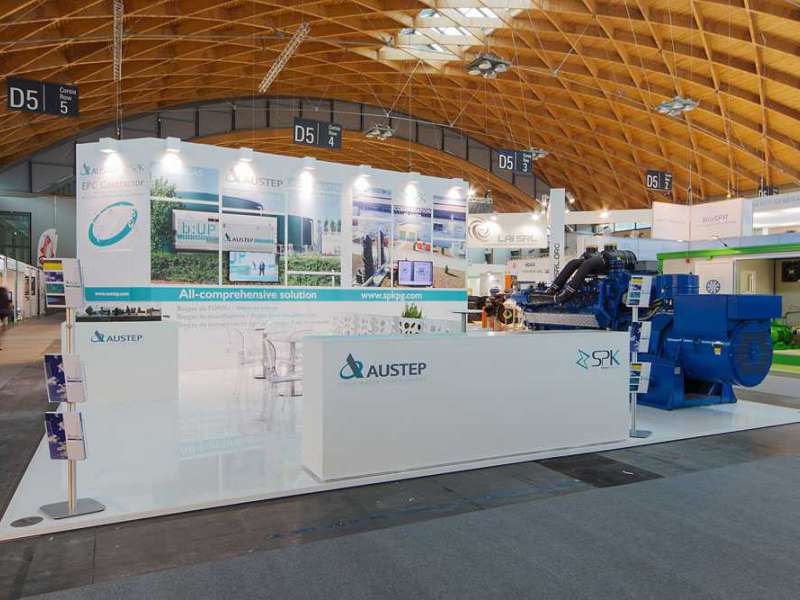 Ecomondo Trade Fair Setup in Rimini for Austep