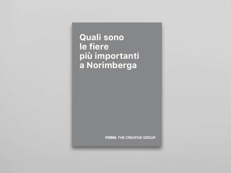 Which are the most important international trade shows held in Nuremberg?