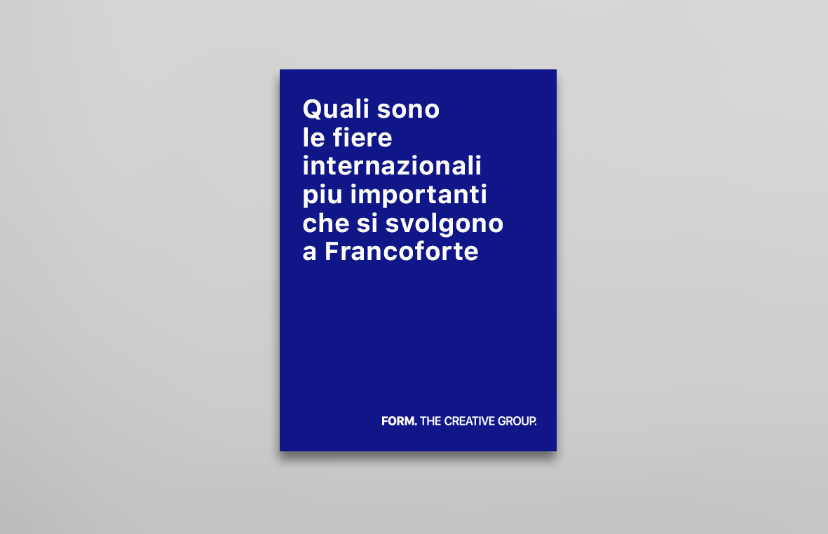 What are the most important international trade fairs held in Frankfurt? What are the most important international trade fairs held in Frankfurt?