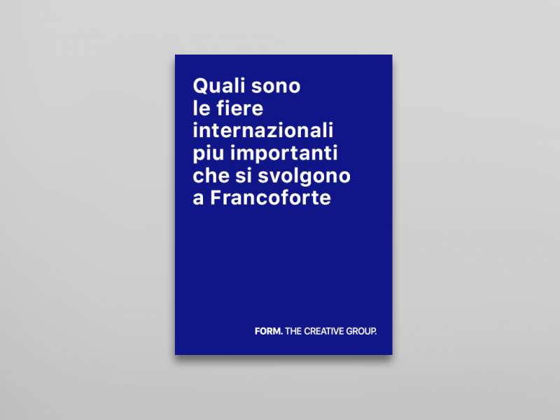 What are the most important international trade fairs held in Frankfurt?