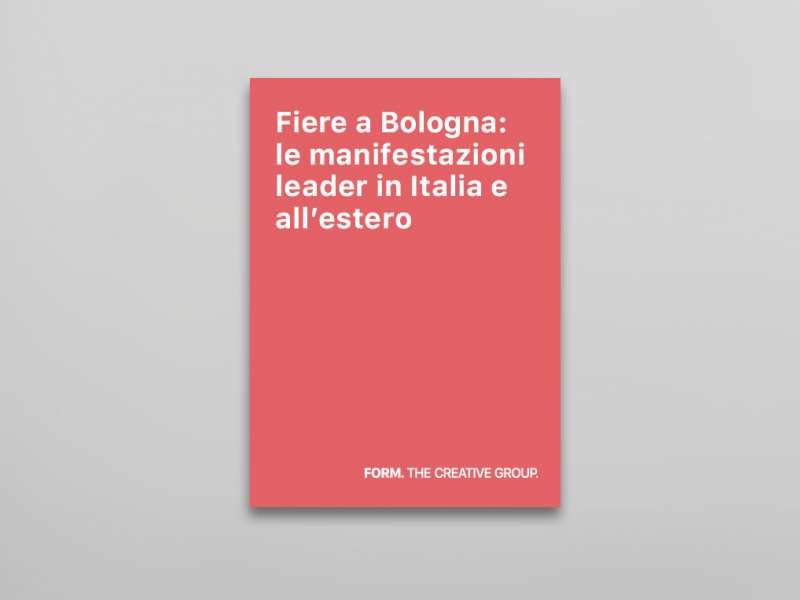 Bologna trade fairs: leading events in Italy and abroad