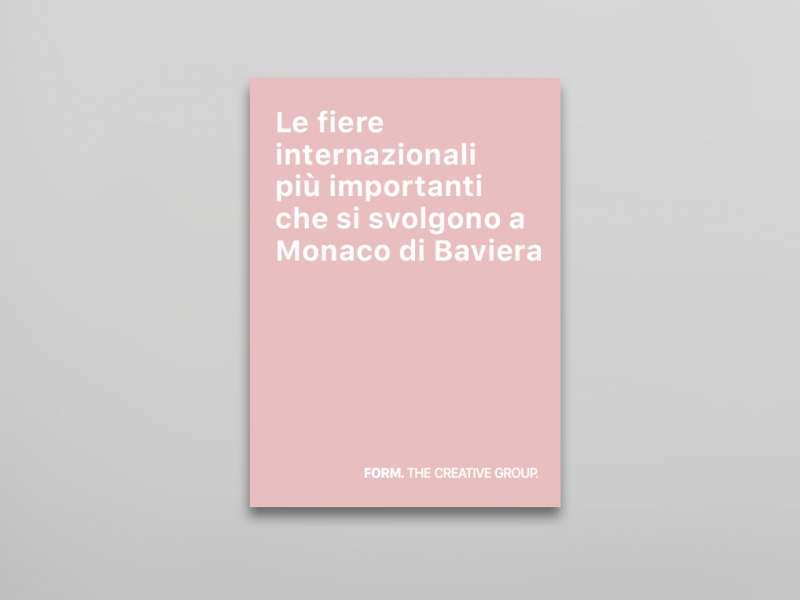 The most important international trade fairs taking place in Munich