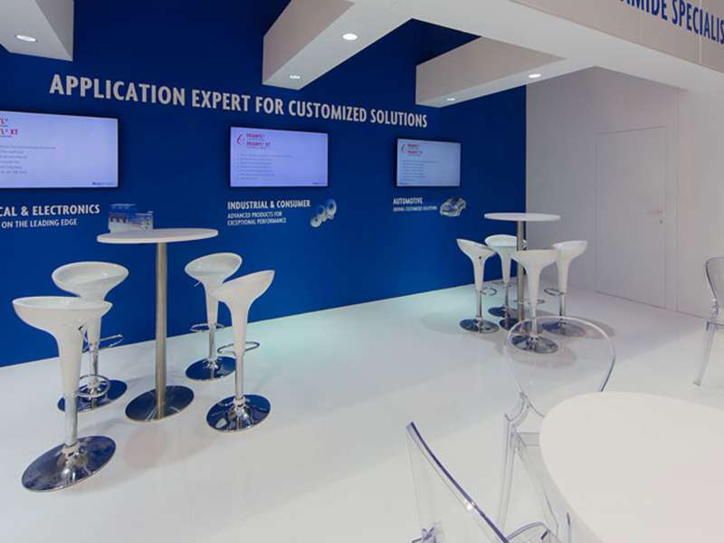 fairs abroad, videowall and interactive totem, lacquered stands, form the creative group, ledwall rental prices