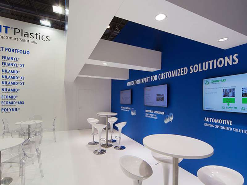 fairs abroad, videowall and interactive totem, lacquered stands, form the creative group, ledwall rental prices