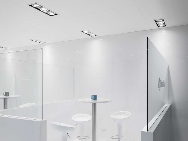 stand with mezzanine, customized product displays, 100% turnkey, customized graphic service, ledwall