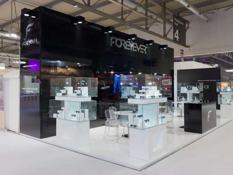 videowall and interactive totem, customized stands and display cases, advanced exhibition, info point, form the creative group