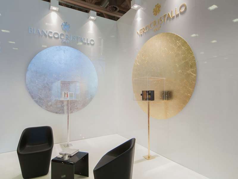 high quality exhibition stands, made in Italy, customized product displays, form the creative group, display cases