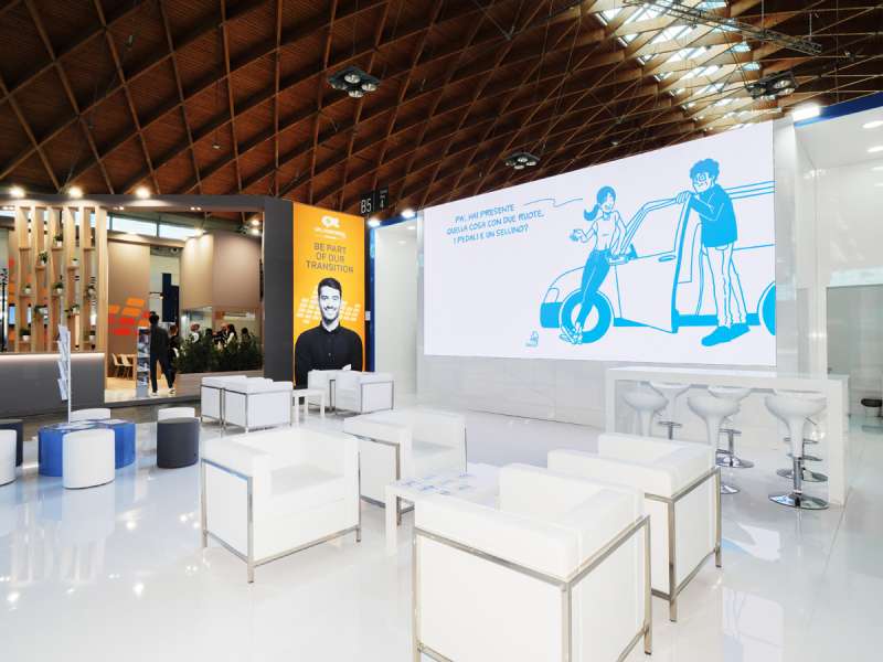 customized solutions, fairs in Italy, concept and design, ledwall