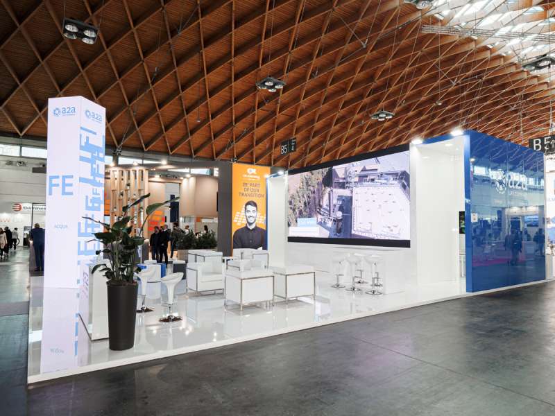 customized solutions, fairs in Italy, concept and design, ledwall