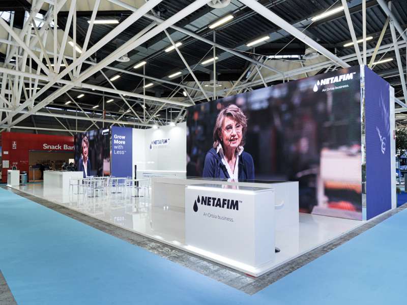 customized solutions, fairs in Italy, virtual, concept and design, ledwall