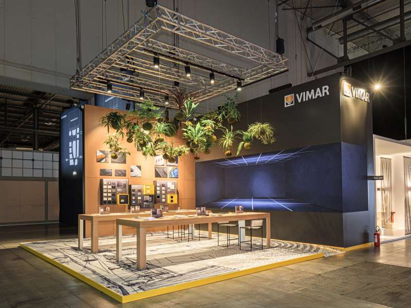 interior creation, fair exhibitors, concept and design, ledwall, form installations Milan