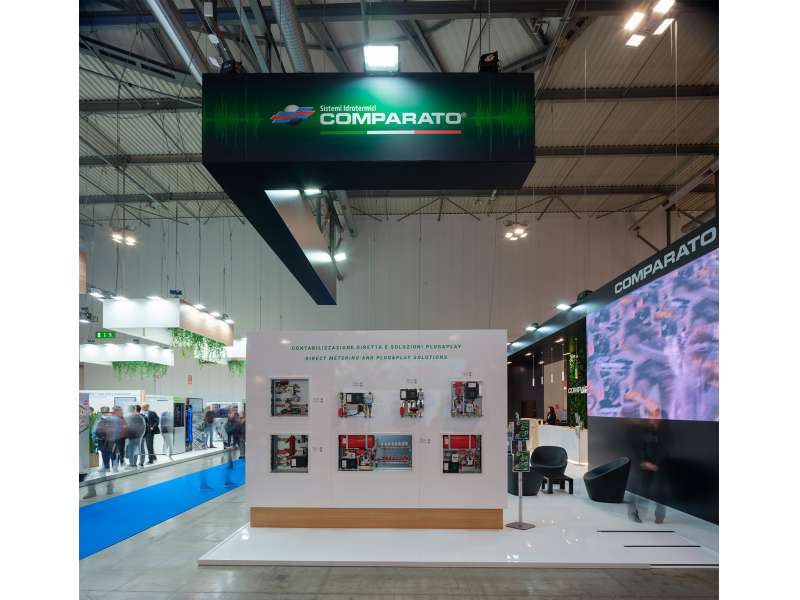 fair exhibitors, lighting engineering, customized exhibition stands, ledwall, form installations Milan