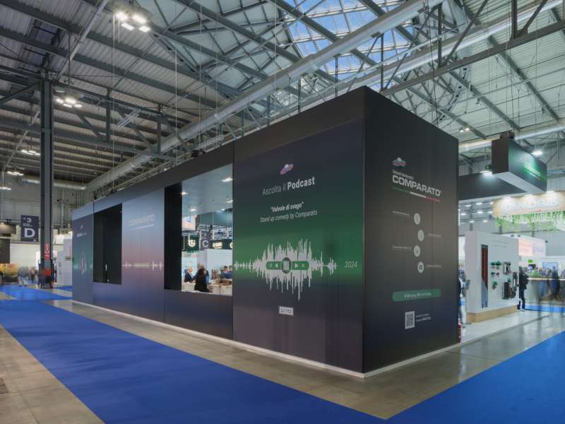 fair exhibitors, lighting engineering, customized exhibition stands, ledwall, form installations Milan