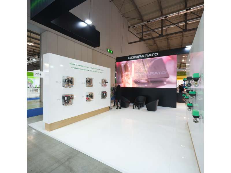 fair exhibitors, lighting engineering, customized exhibition stands, ledwall, form installations Milan