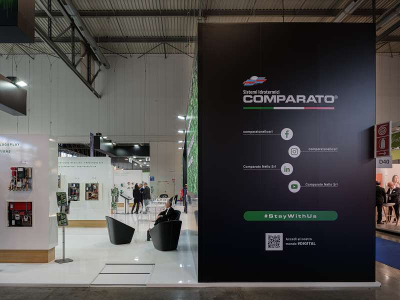fair exhibitors, lighting engineering, customized exhibition stands, ledwall, form installations Milan