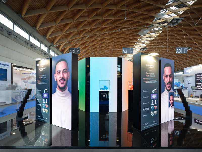 customized solutions, made in Italy, 100% turnkey, high added value, creative concept, audio video system, author's projects, customized exhibition stands, ledwall, form group, innovative fair booths, exhibition path , immersive installation